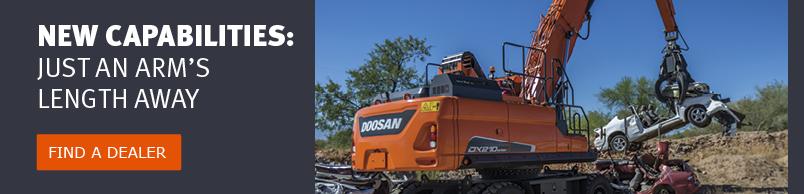 Add new capabilities to your Doosan equipment. Find your dealer to purchase attachments.